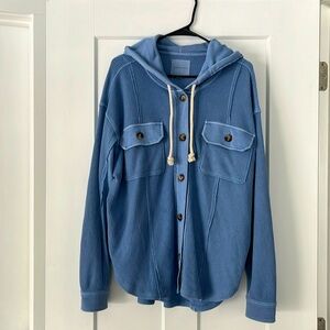 American Eagle waffle-knit shacket, size Medium